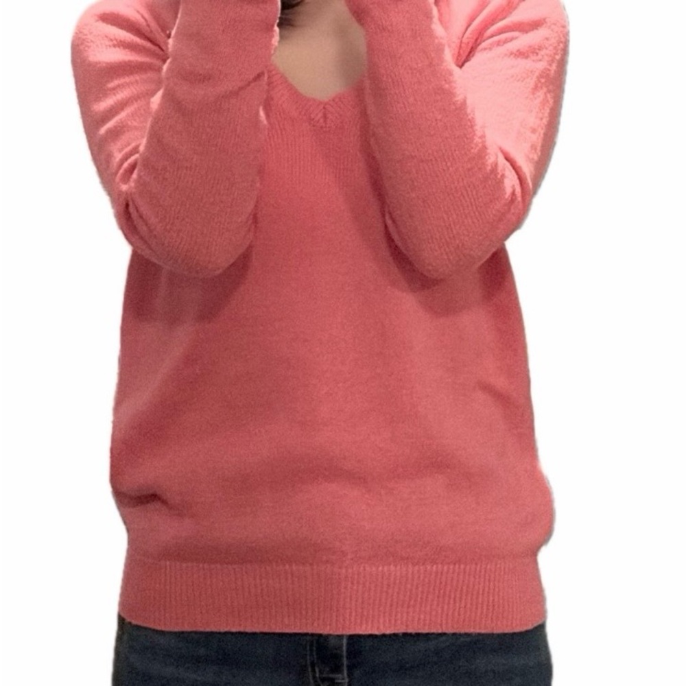 Abercrombie & Fitch Coral V-Neck Sweater